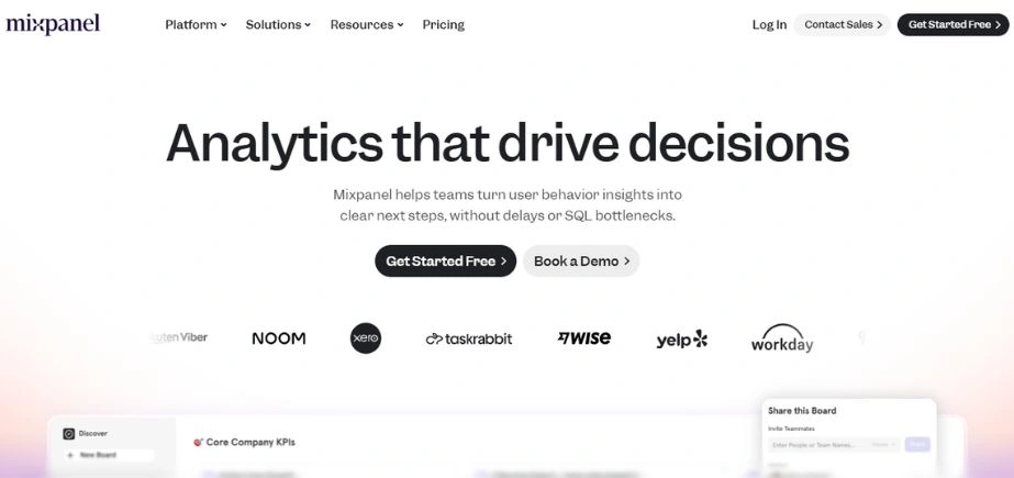 Mixpanel - Marketing Analytics Platforms