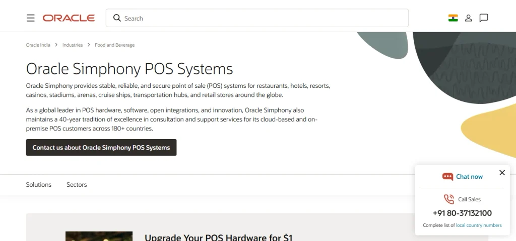 Canteen Management Software- Oracle Simphony