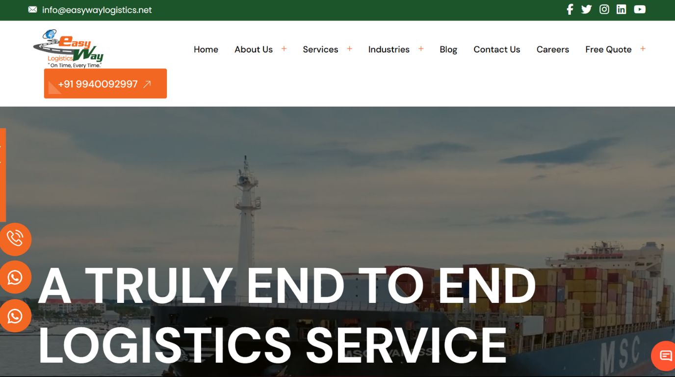 easywaylogistics- freight forwarding companies in Chennai