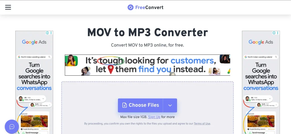 Free MOV to MP3 Converters-freeconvert