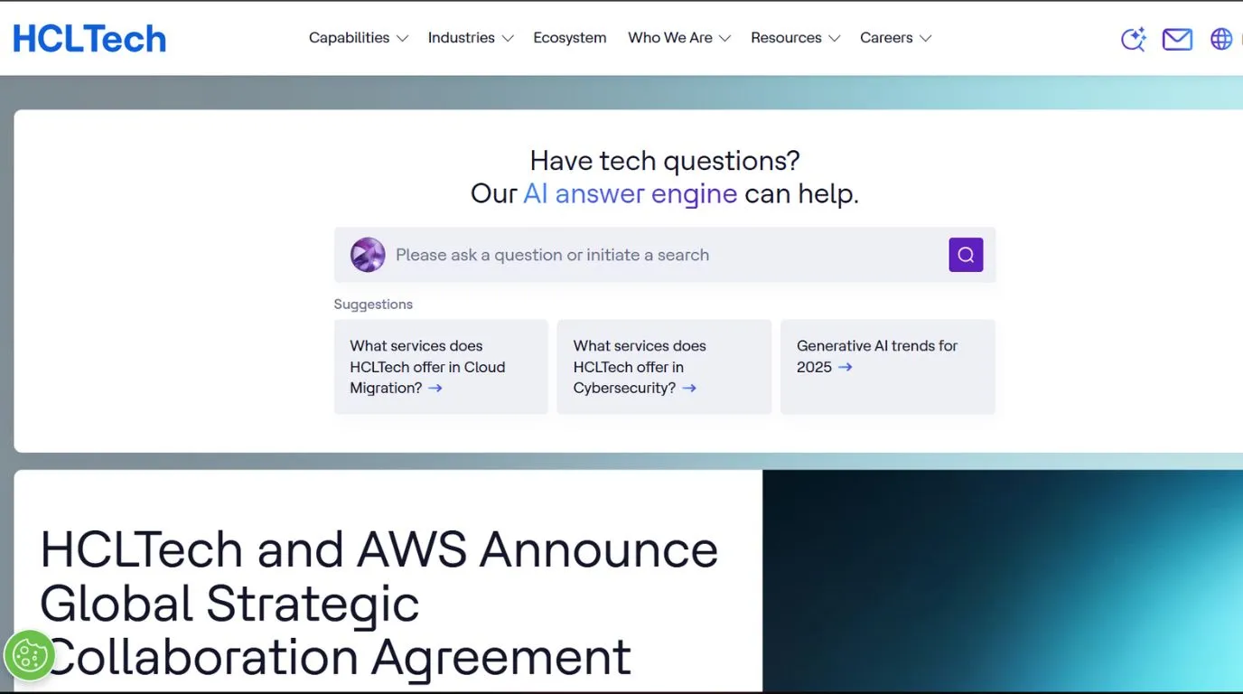 hcltech - embedded companies in India