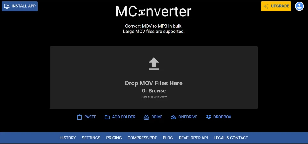 Free MOV to MP3 Converters-mconverter