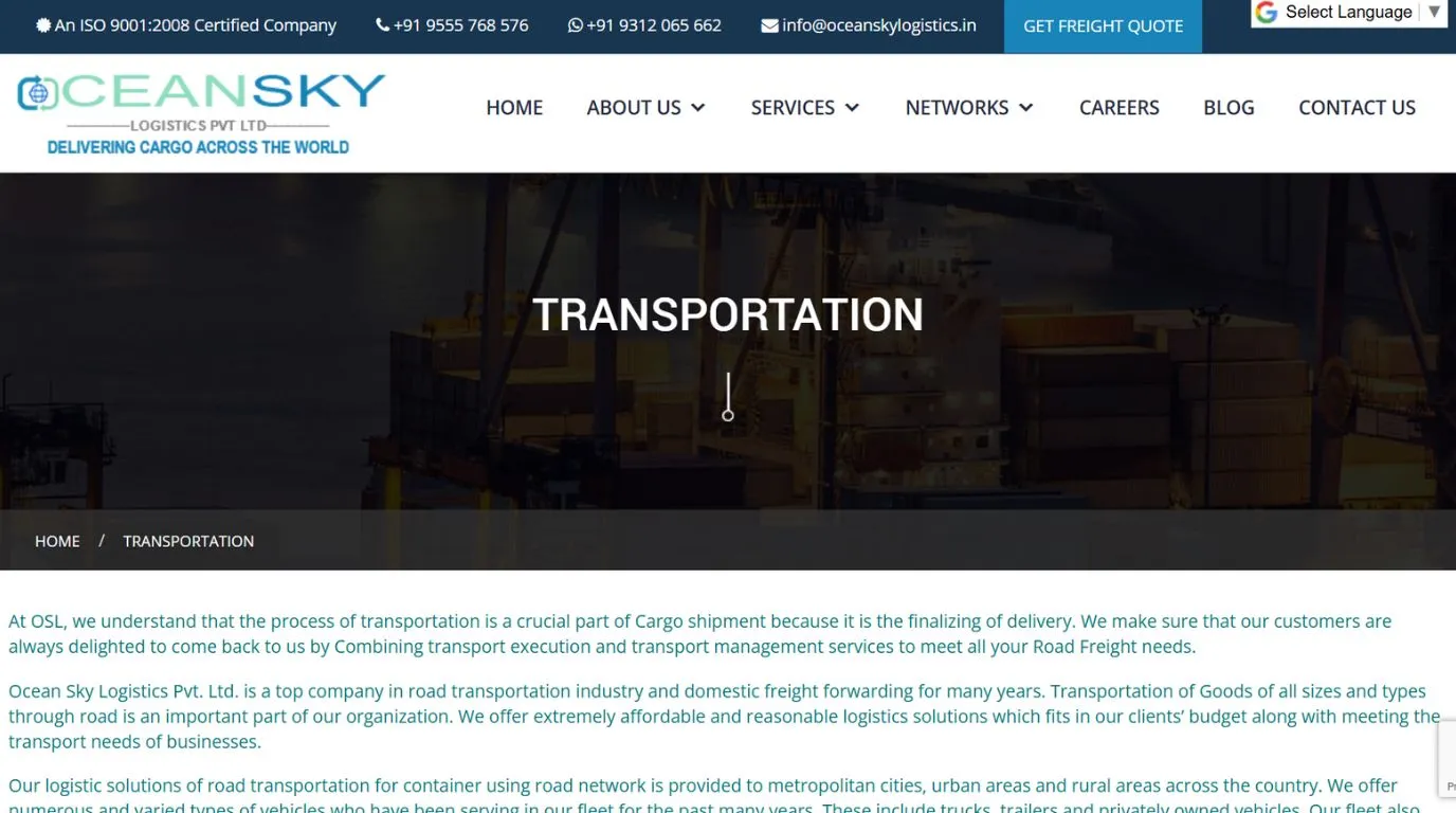 oceanskylogistic - freight forwarding companies