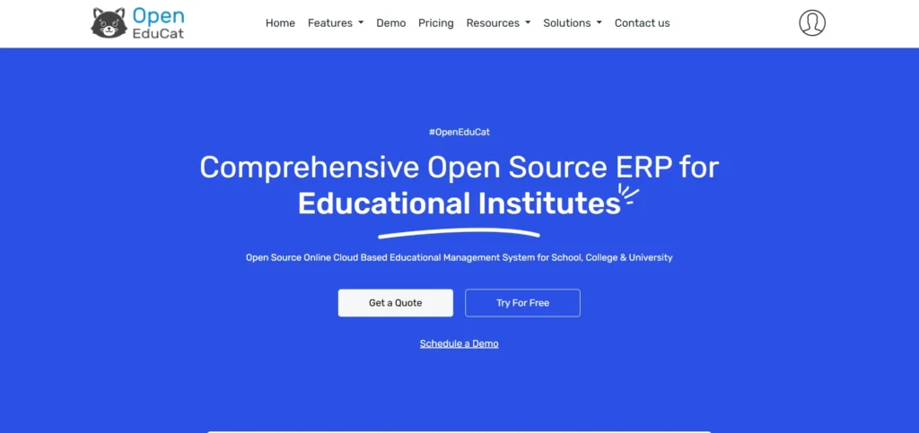 Best School Management Software
-OpenEduCat