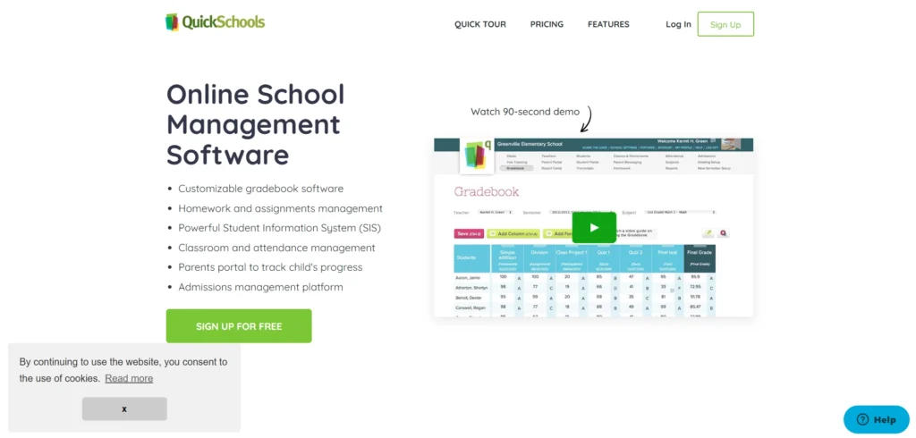 Best School Management Software
-QuickSchools