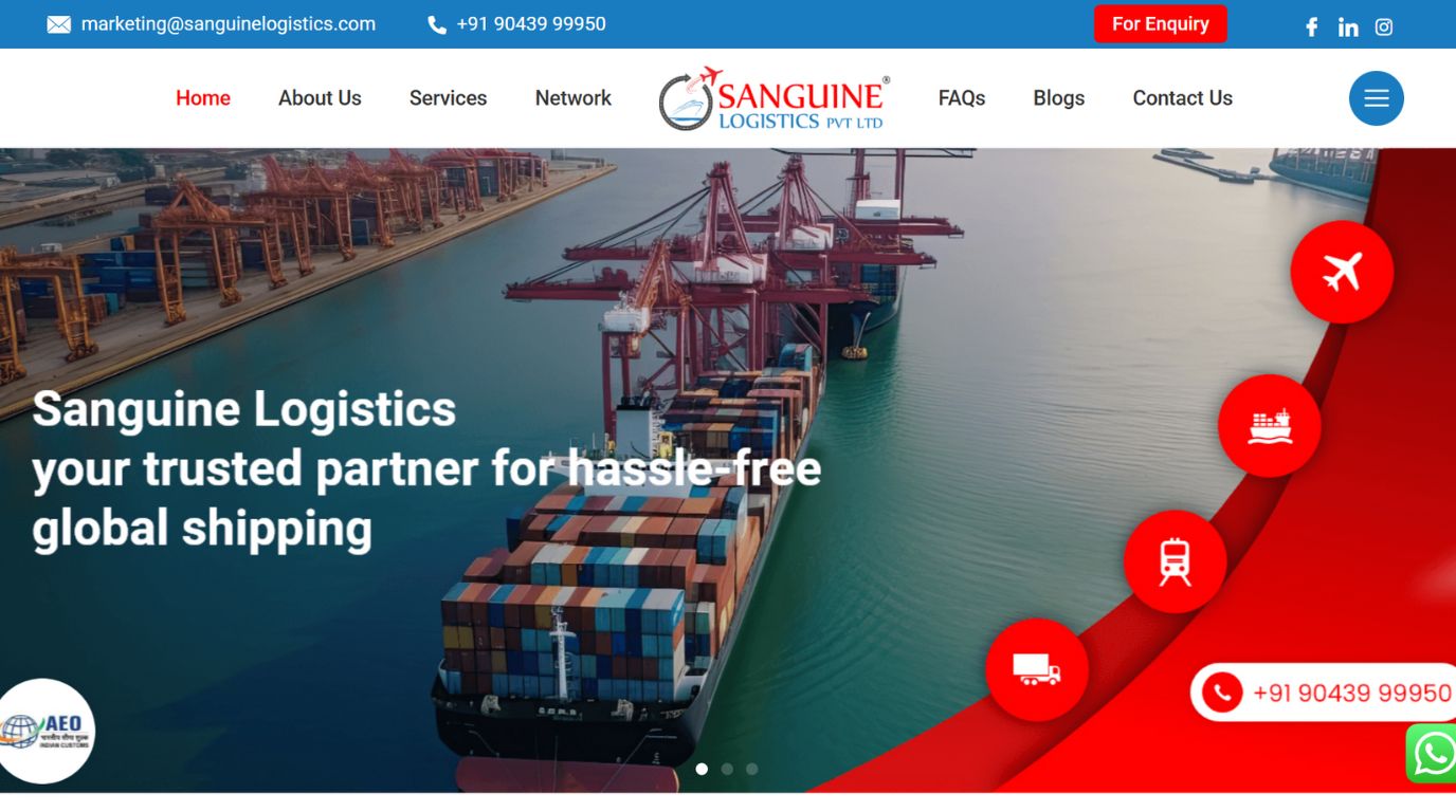 sanguielogistics - freight forwarding companies in Chennai