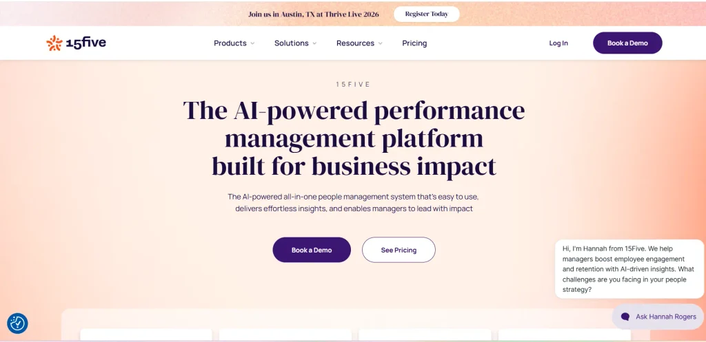 AI tool for HR- 15Five