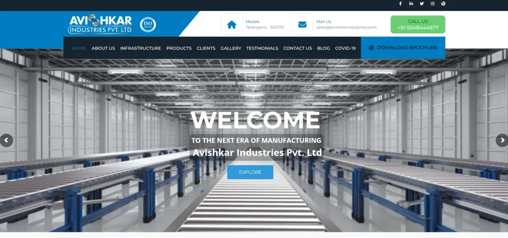 Manufacturing Companies in Hyderabad - Avishkar Industries Private Limited