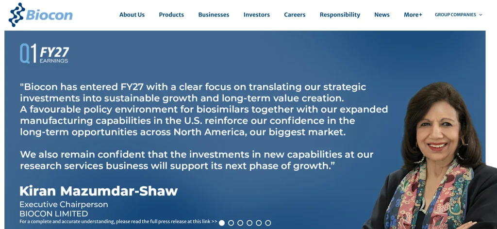 Pharma company in Vizag - Biocon