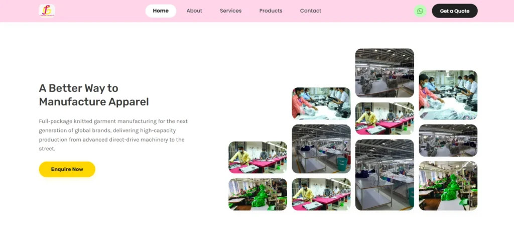 Manufacturing Company in Tirupur- Fa‍bsome Garments