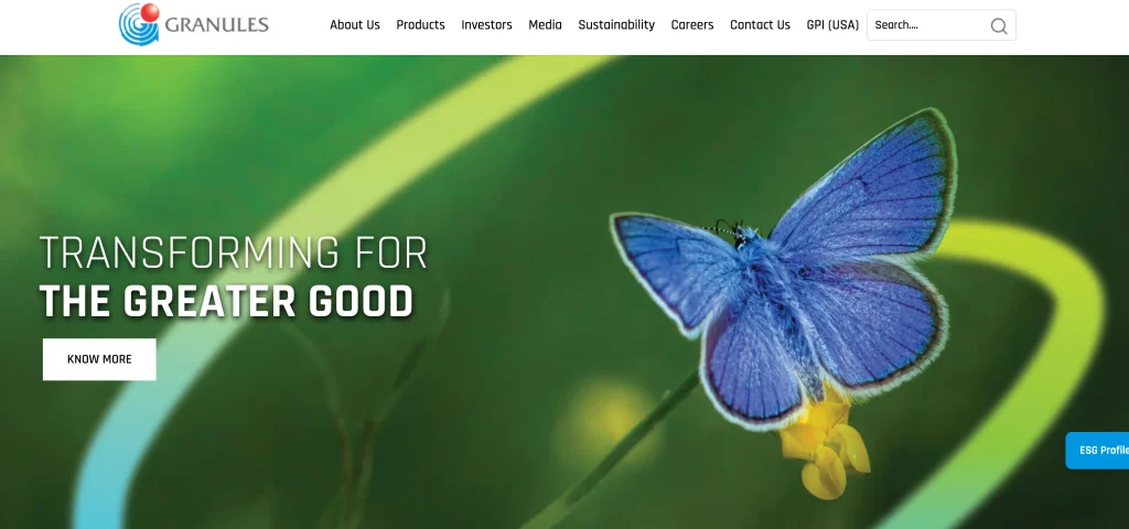 Pharma company in Vizag - Granules India