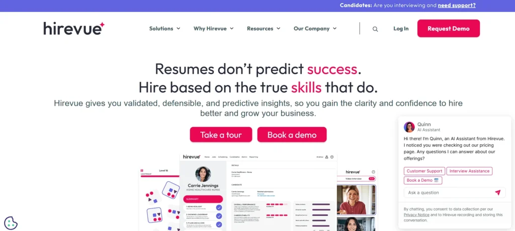 ai tools for hr - HireVue