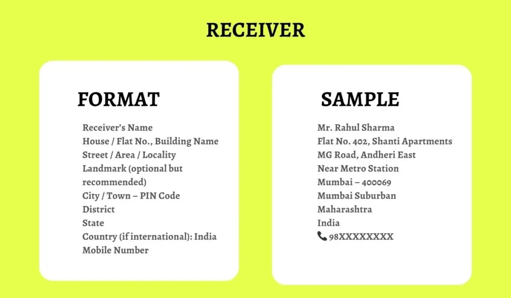 How to Write Address on DTDC Courier