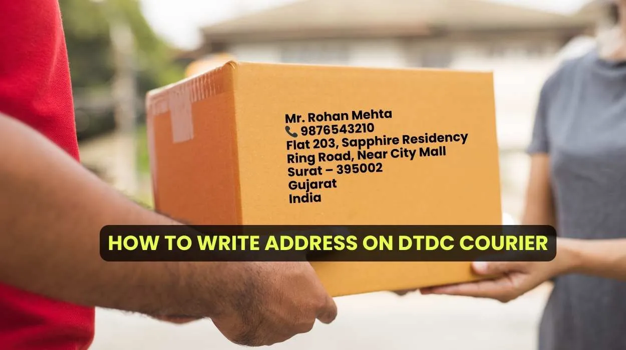How to Write Address on DTDC Courier