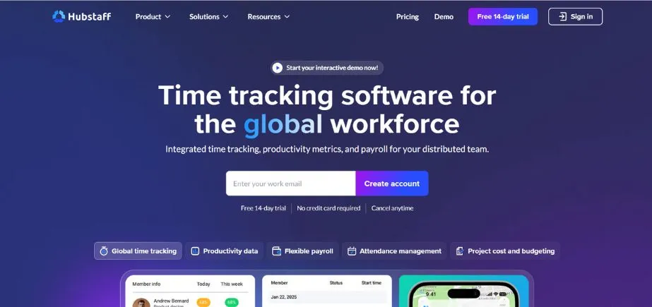 Hubstaff - Time Tracking Software