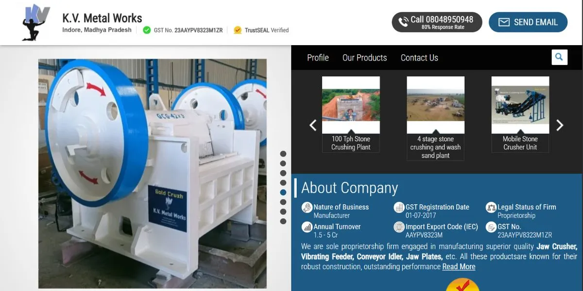 K. V. METAL WORKS - Manufacturing Companies in Indore