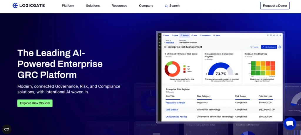 standard assessment procedure software -  LogicGate Risk Cloud