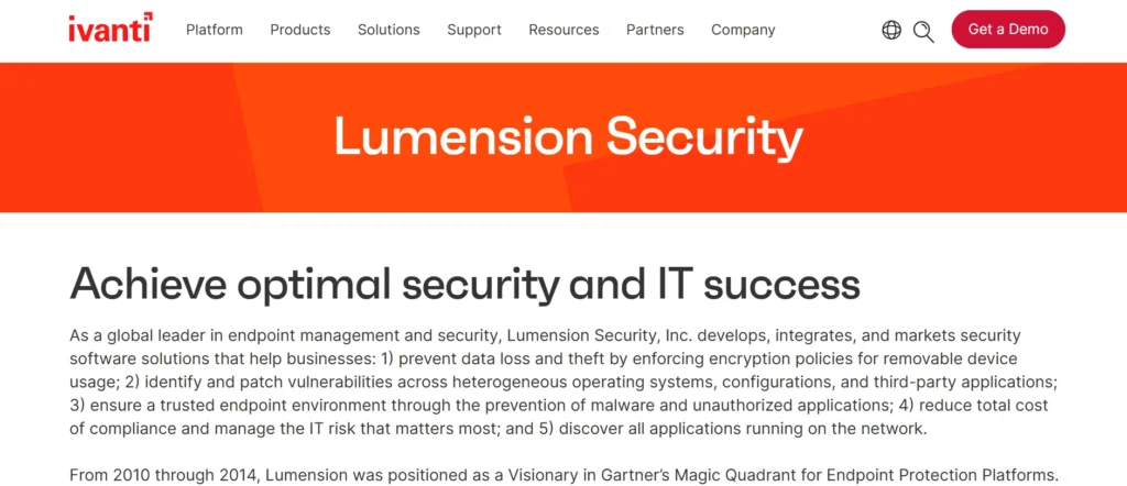 Application Whitelisting Tool
- Lumension Application Control