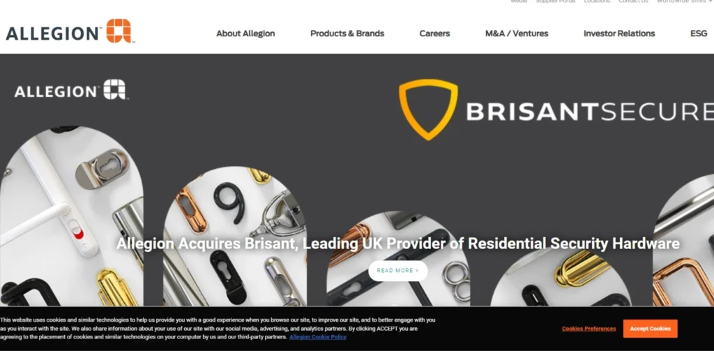 Manufacturing Companies in Peenya - Allegion India