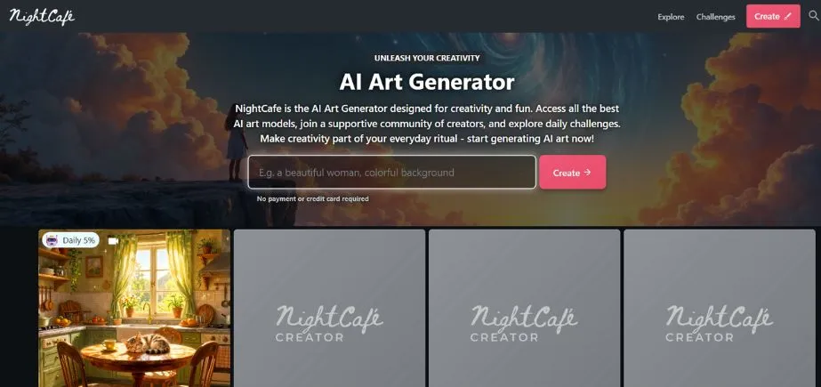 NightCafe - AI Image Generator Tools