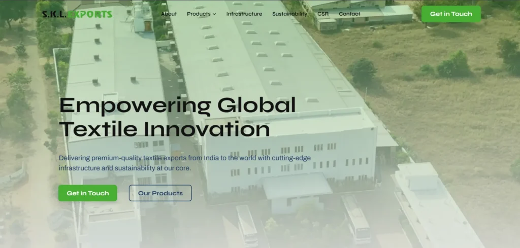 Manufacturing Company in Tirupur- SKL Exports⁠ Limited