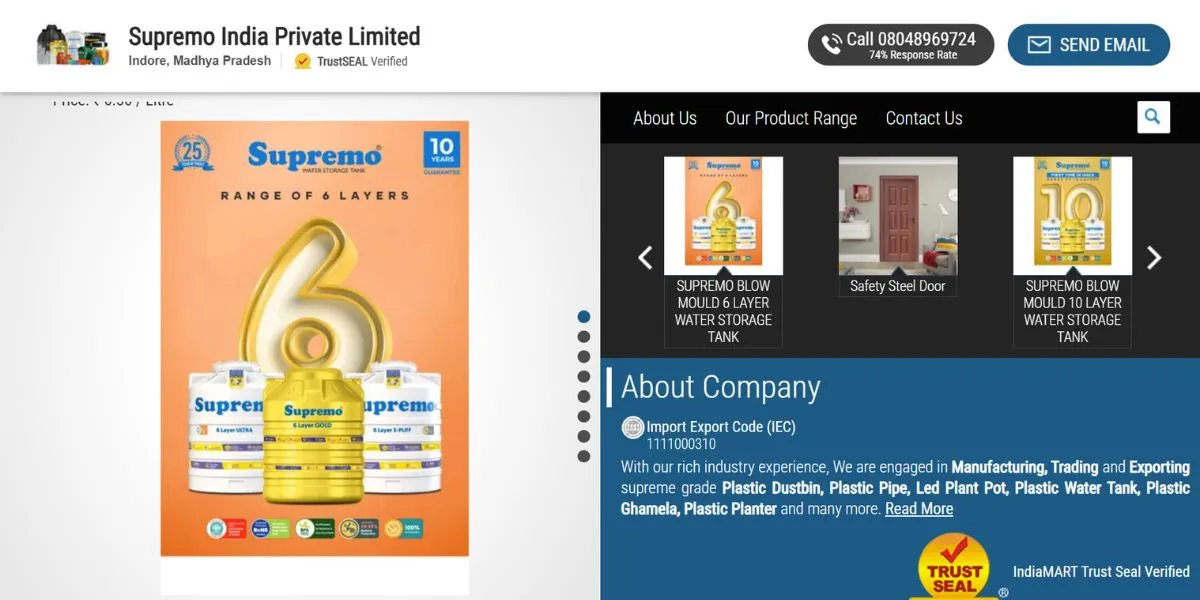 Supremo India - Manufacturing Companies in Indore