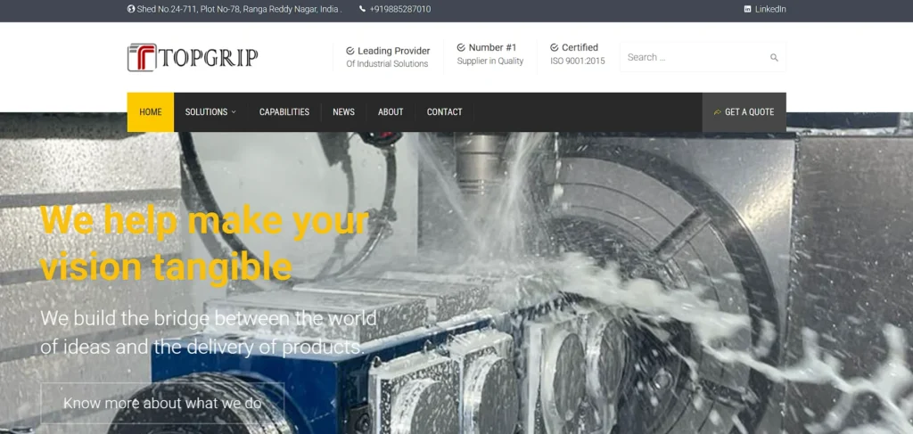 Manufacturing Companies in Hyderabad - Topgrip Industries
