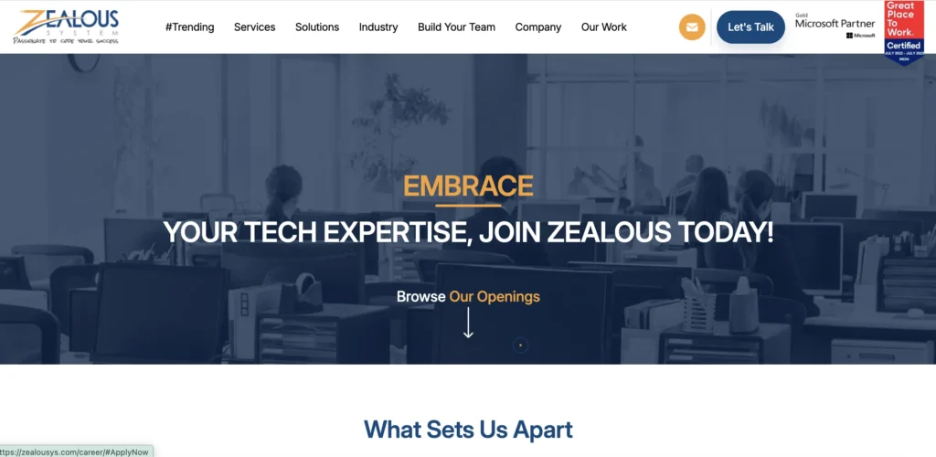 IT Company in Rajkot - Zealous System
