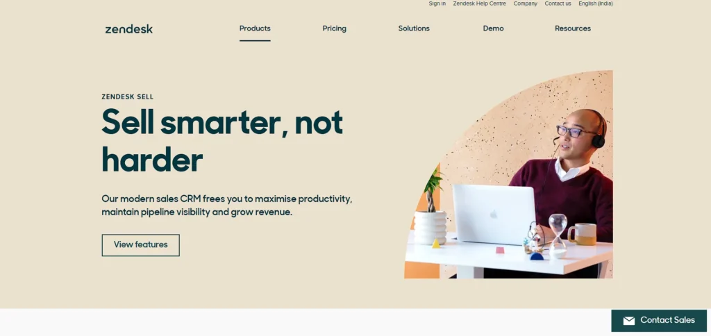 sales tracking software - Zendesk Sell 