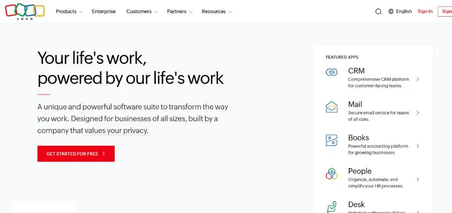 Zoho - Software Companies in Coimbatore