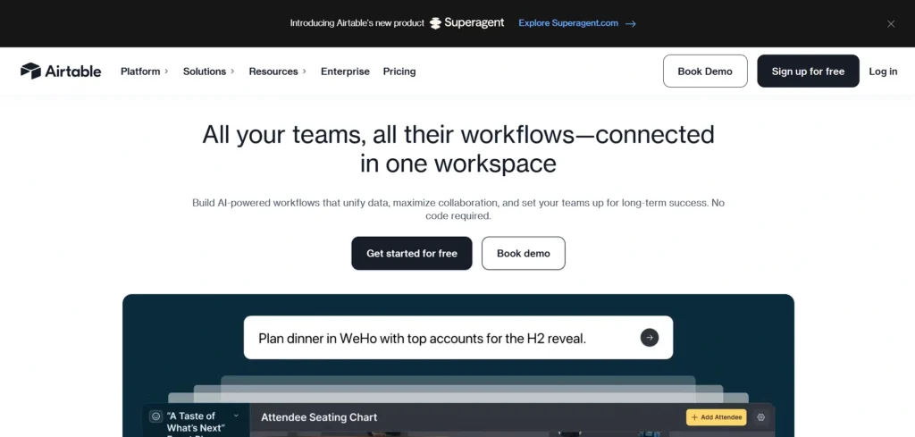 Data Entry Software - Airtable