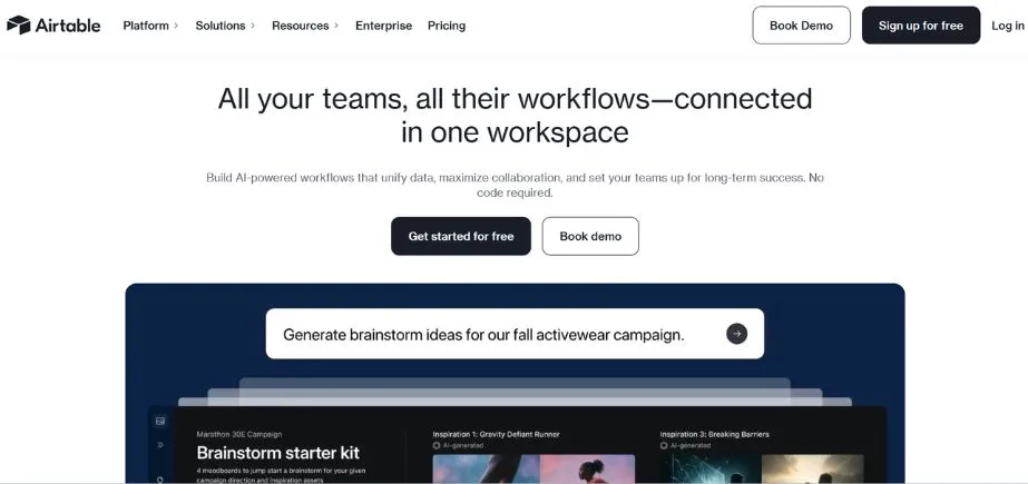 Airtable - Marketing Project Management Tools