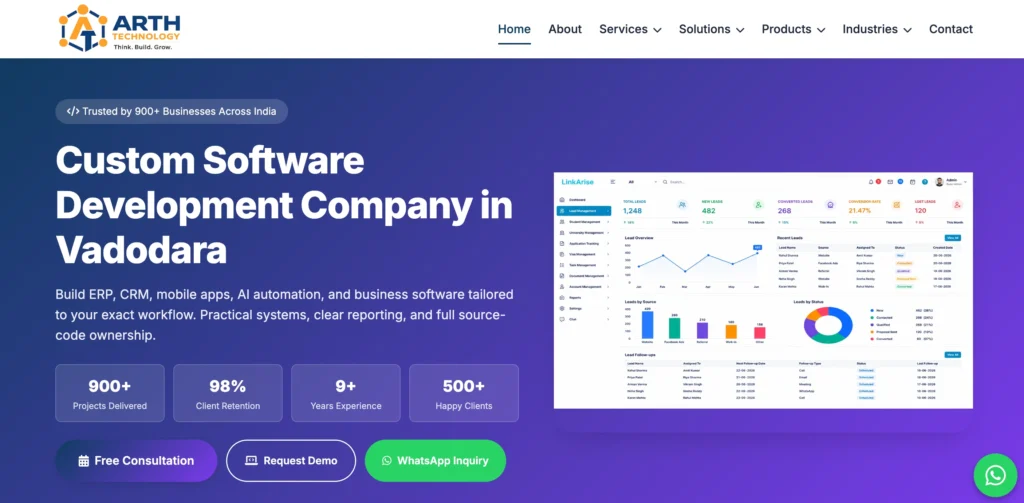 IT Company in Vadodara - A‌rth Technology