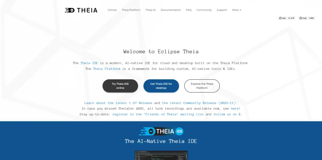 AI Coding Tool - Eclipse Theia AI Extensions