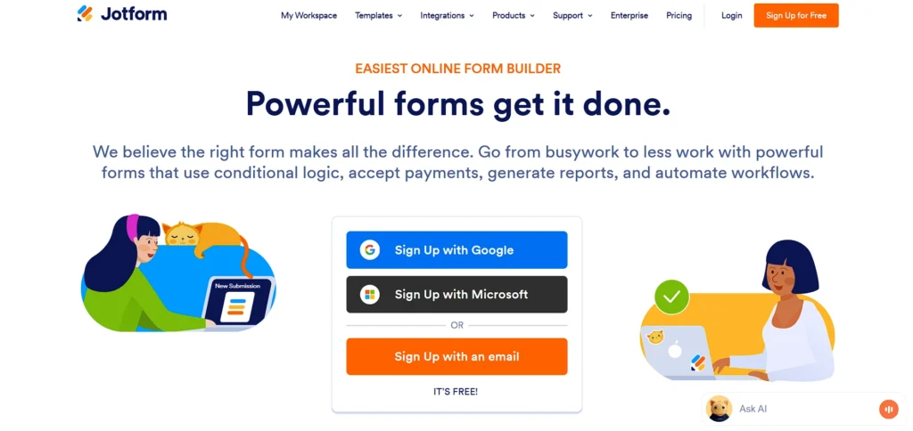 Data Entry Software - Jotform