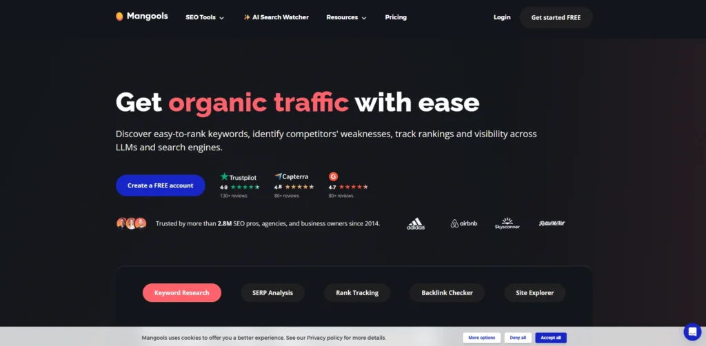 Ahrefs Alternative -Mangools