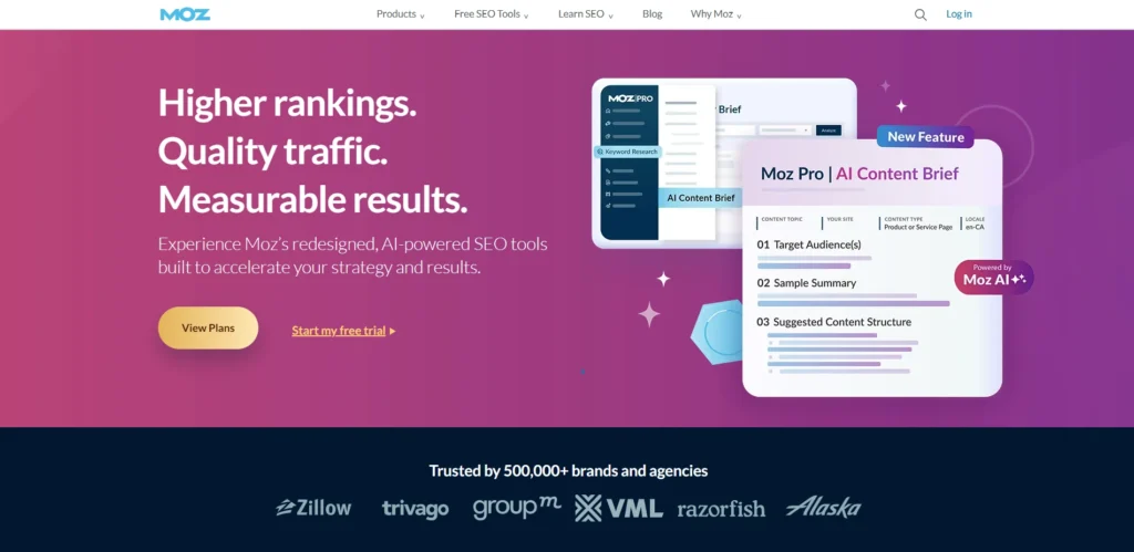 Ahrefs Alternative - Moz Pro