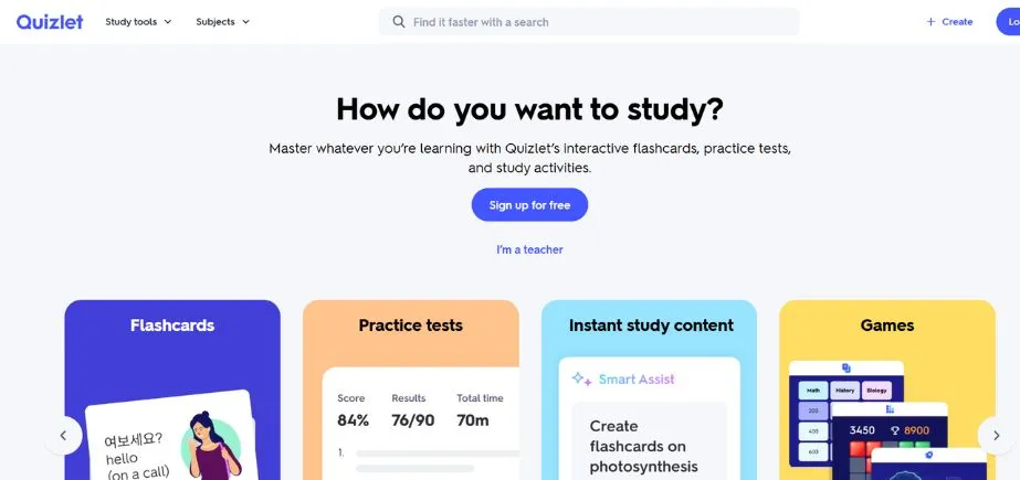 Quizlet - Free Online Quiz Makers
