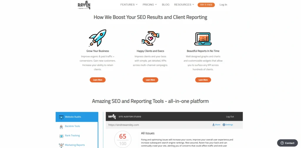 Ahrefs Alternative - Raven Tools