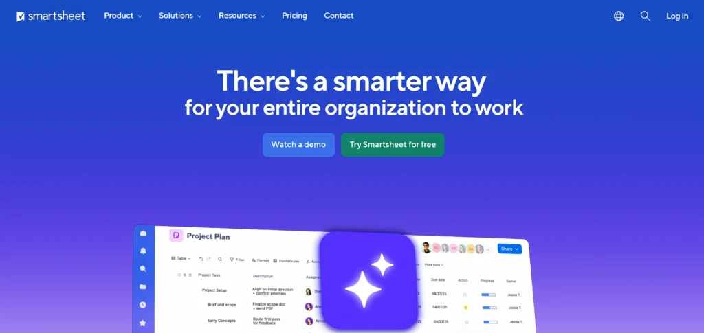 Data Entry Software - Smartsheet