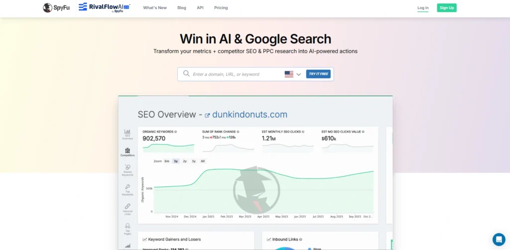 Ahrefs Alternative - SpyFu