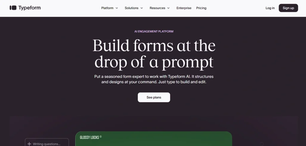Data Entry Software - Typeform