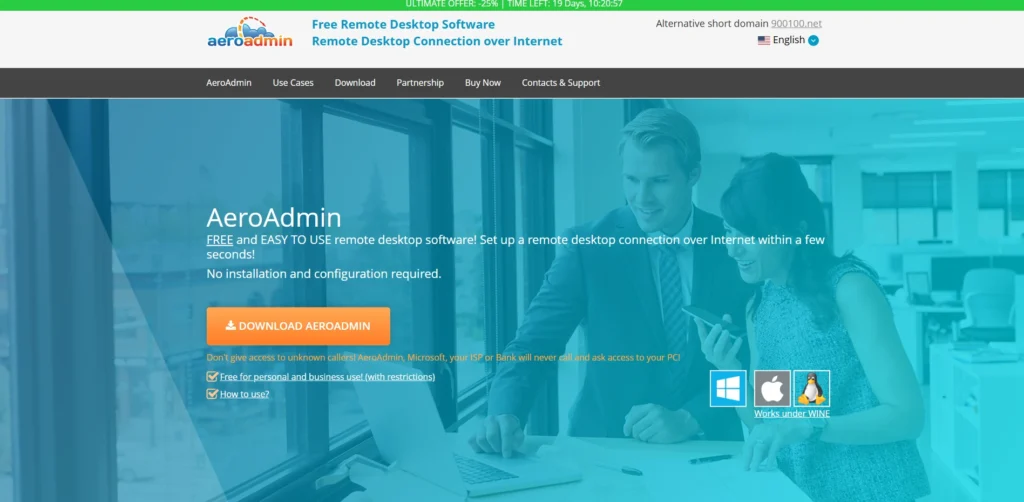 Free Remote Access Software-AeroAdmin