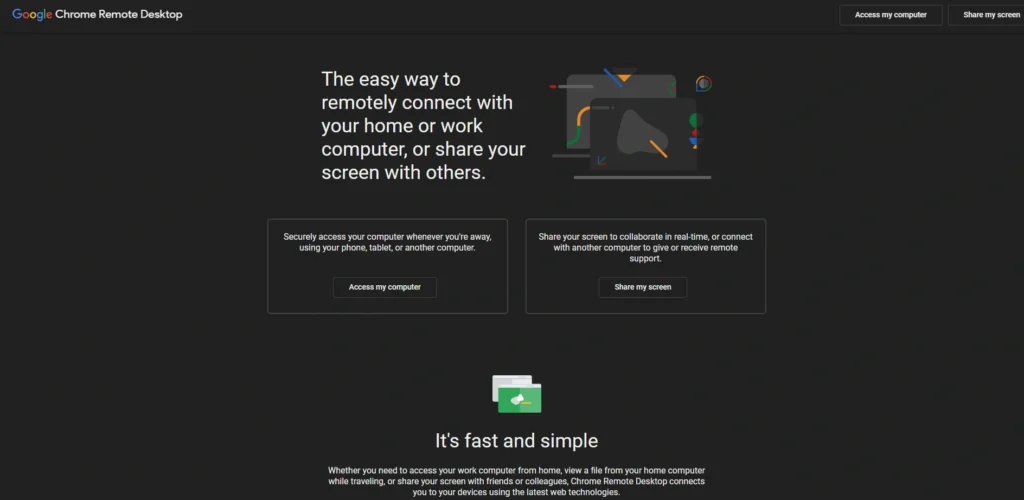Free Remote Access Software-Chrome Remote Desktop