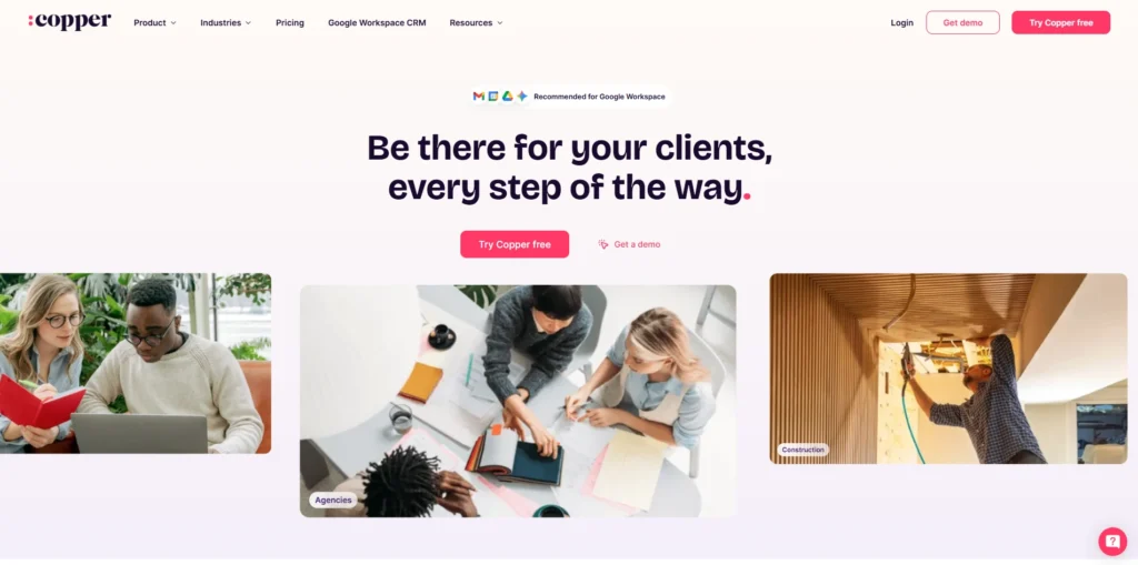 CRM Software for Startups -Copper 