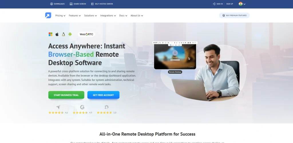 Free Remote Access Software-Getscreen.me