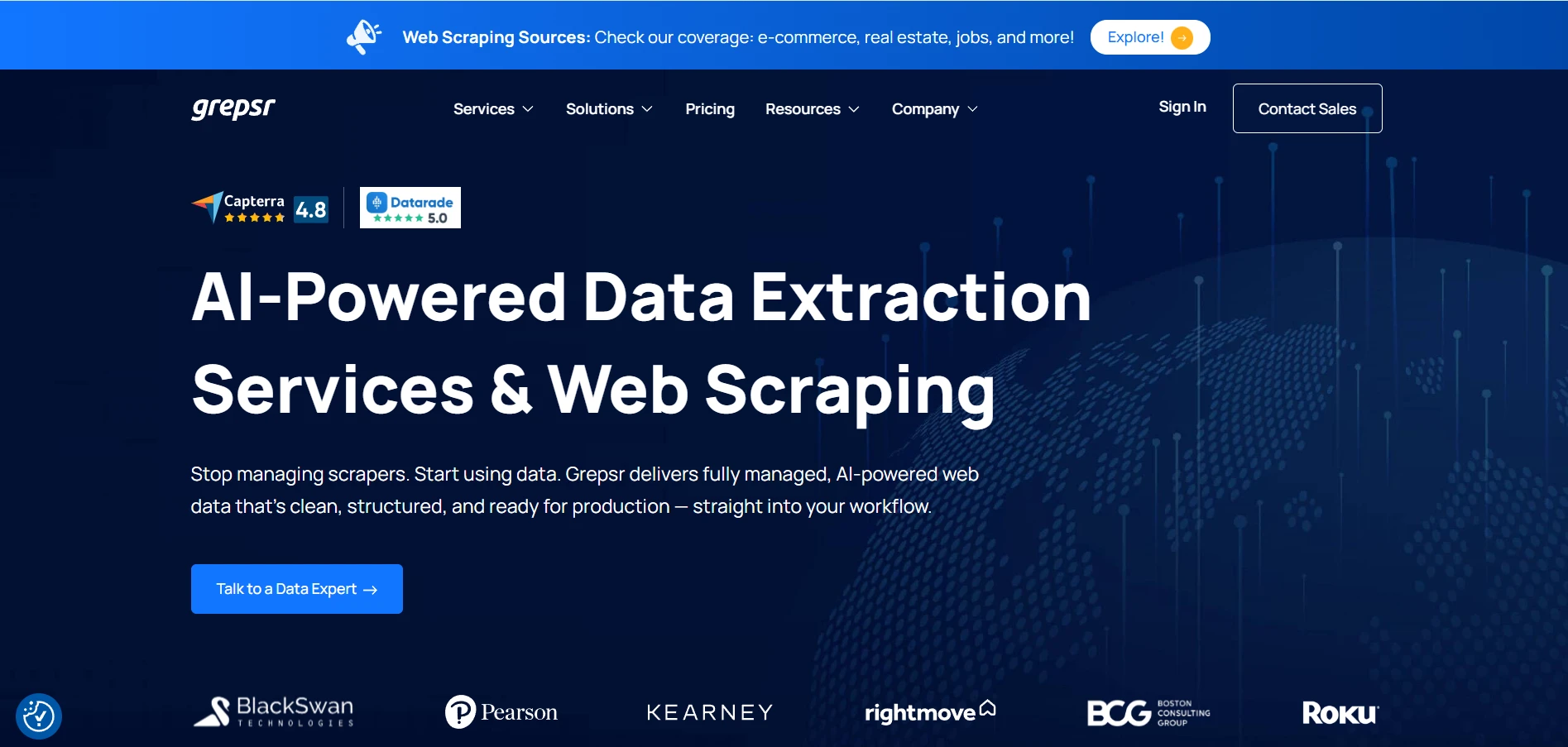 Data Extraction Tool - Grepsr