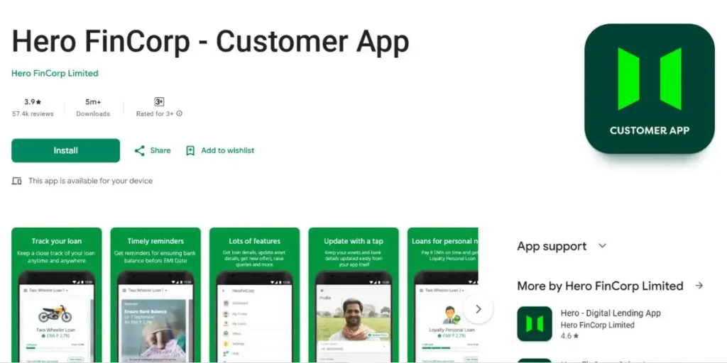 Hero FinCorp - RBI Approved Loan Apps in India