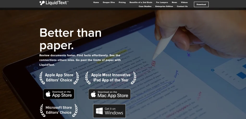 Note Taking Apps for iPad-LiquidText