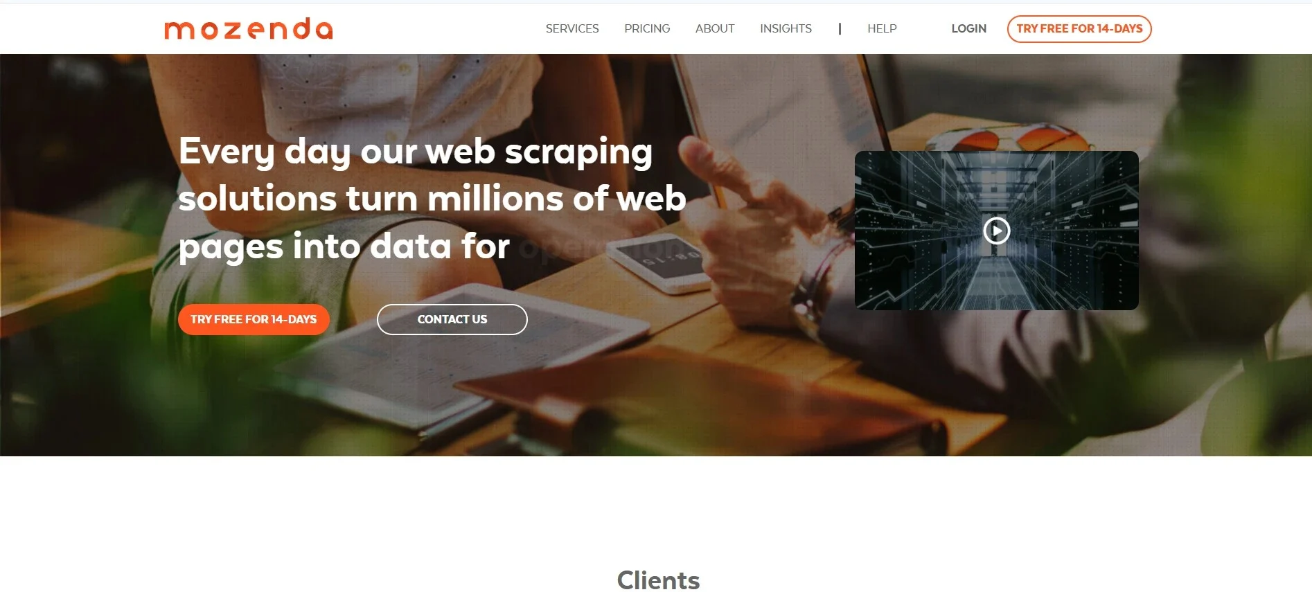 Data Extraction Tool - Mozenda